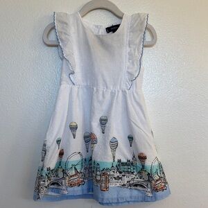 Picapino baby girl swiss dot balloon dress